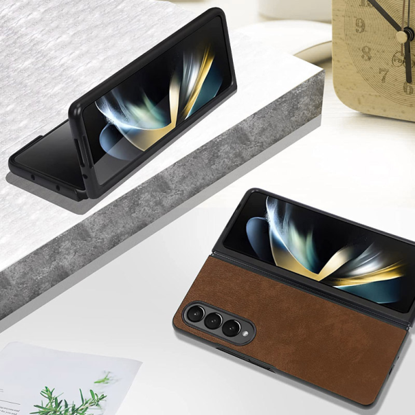Maska za Samsung Galaxy Z Fold 5 5G/ F946B braon Leather - 513500