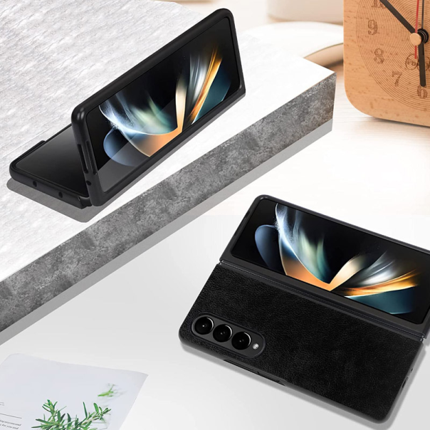 Maska za Samsung Galaxy Z Fold 5 5G/ F946B Leather crna - 601832