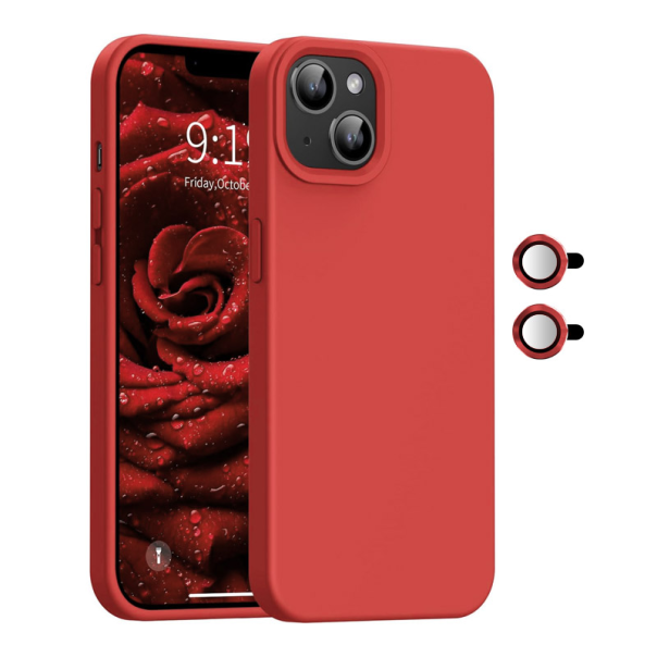 Maska za iPhone 13 Magnetic Lens crvena - 607940