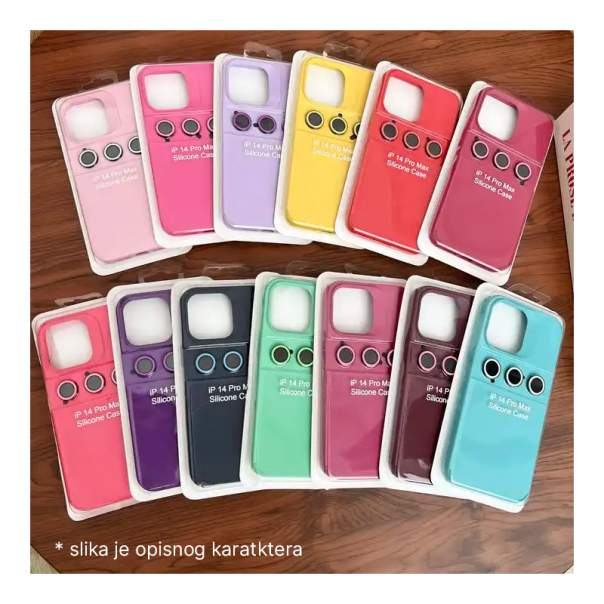 Maska za iPhone 14 Magnetic Lens svetlo ljubičasta - 607944