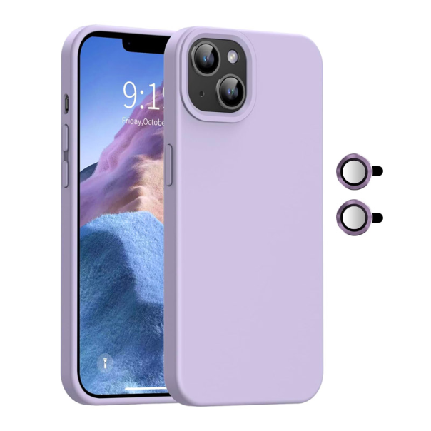 Maska za iPhone 14 Magnetic Lens svetlo ljubičasta - 607944