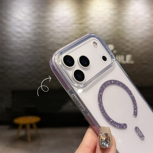 Maska za iPhone Air Mag Case Bling roze - 621496