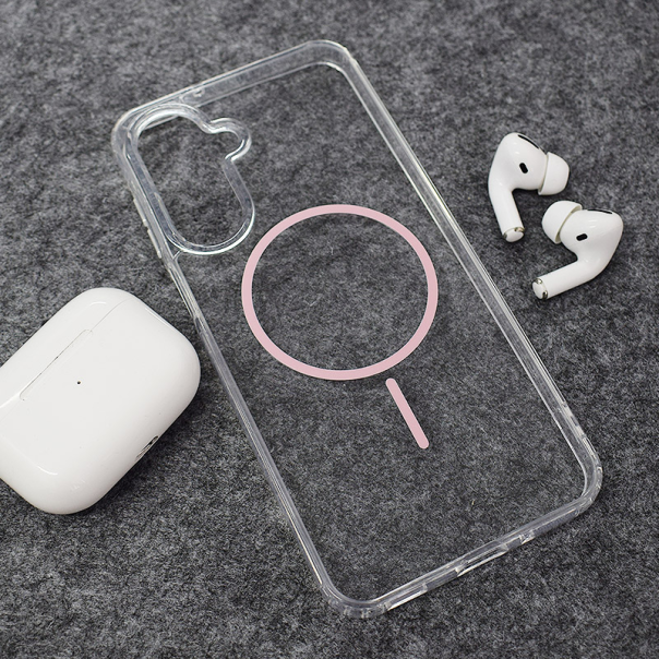 Maska za Samsung A17 5G/ A175F Mag Case Clear Slim roze - 621721