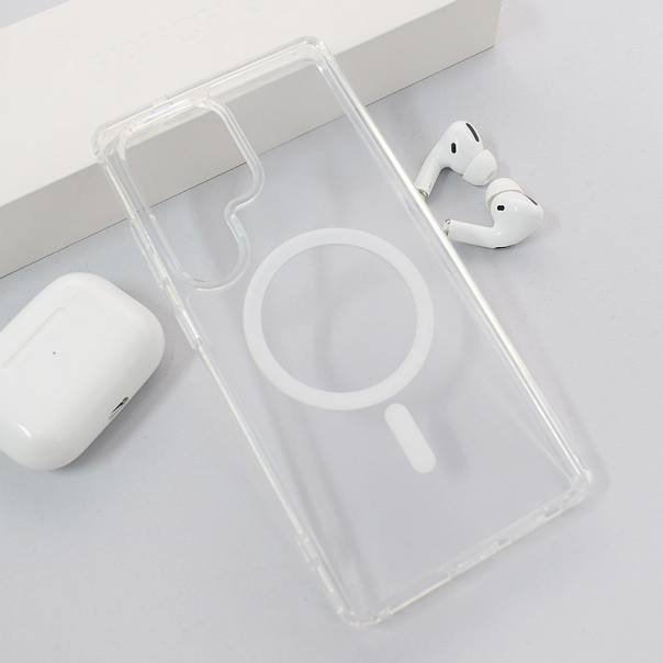 Maska Mag Case Crystal Clear S25 Ultra/ S938B bela - 617024