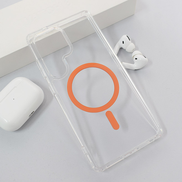 Maska Mag Case Crystal Clear S25 Ultra/ S938B narandžasto - 617022-1