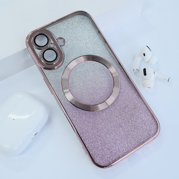 Maska za iPhone 16 Mag Case Electroplated roze - 616246