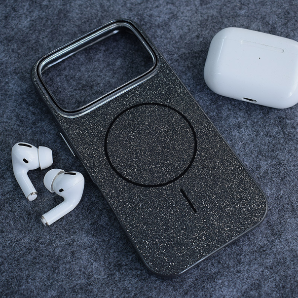 Maska za iPhone 17 Pro Mag Case Fashion Glitter crna - 618404