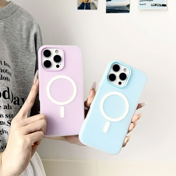 Maska za iPhone 17 Pro Mag Case Flashy svetlo plava - 618422