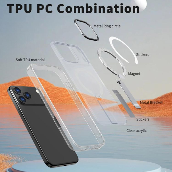 Maska za iPhone 17 Pro Max Mag Case Flex bela - 621470