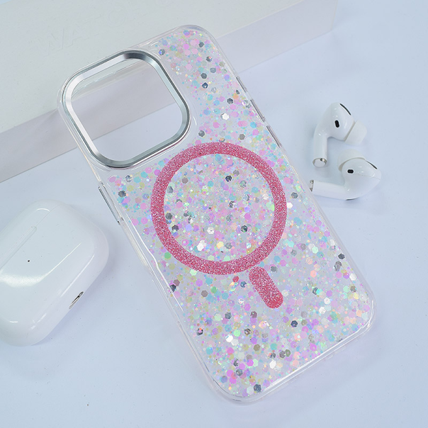 Maska za iPhone 16 Pro Max Mag Case Glue svetlo roze - 616058