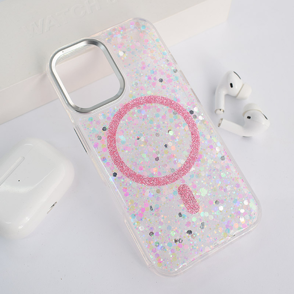 Maska za iPhone 16 Mag Case Glue svetlo roze - 616046