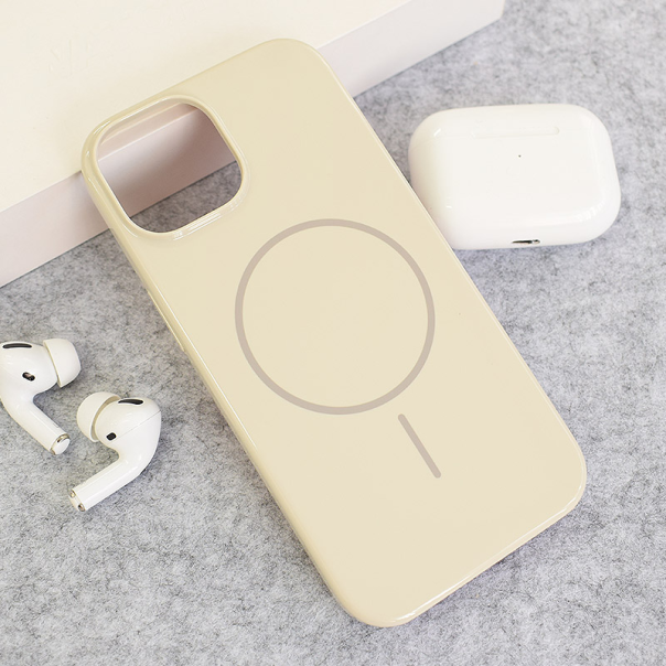 Maska za iPhone 15 krem Mag Case Nanobeats - 617913