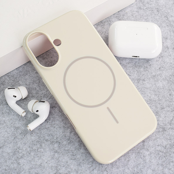 Maska za iPhone 16 krem Mag Case Nanobeats - 617925