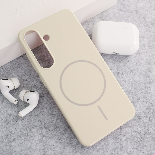 Maska za Samsung S24/ S921B/ S25/ S931B krem Mag Case Nanobeats - 617937