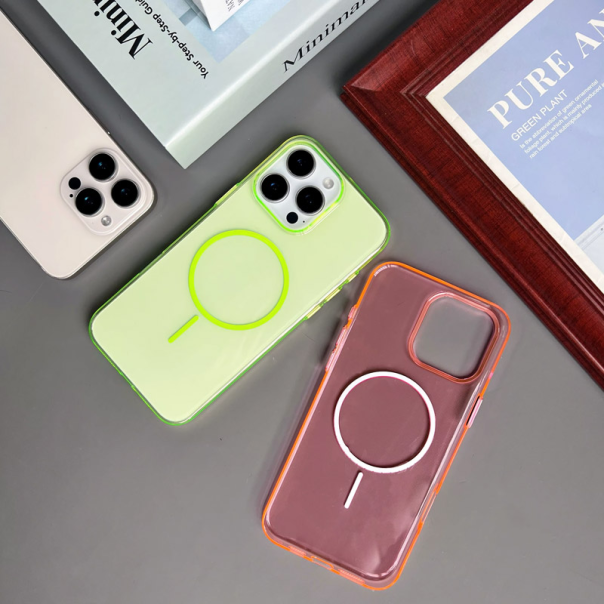 Maska za iPhone 16 Pro Mag Case Neon crna - 617961