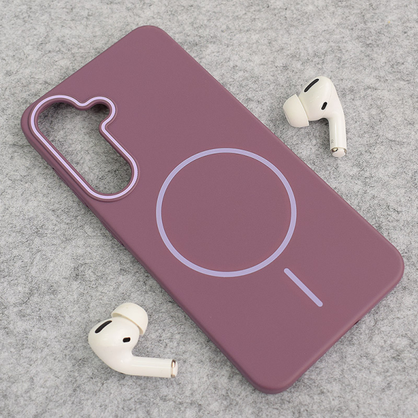 Maska za Samsung S24/ S921B/ S25/ S931B Mag Case Smooth Touch ljubičasta - 617984