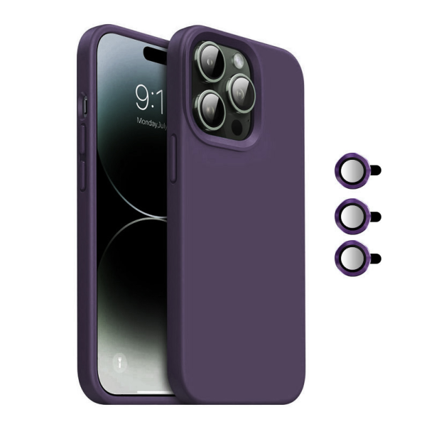 Maska za iPhone 14 Pro Magnetic Lens ljubičasta - 612077