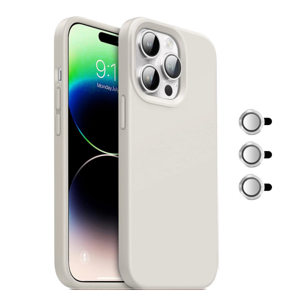 Maska za iPhone 15 Pro Magnetic Lens bela - 610504