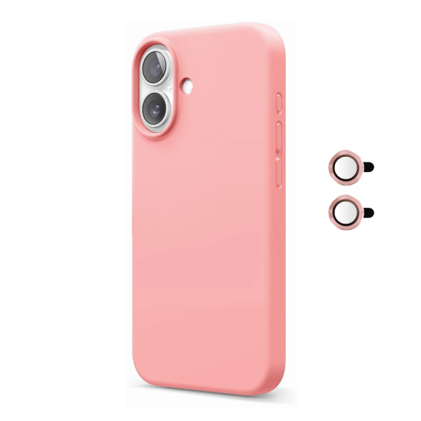 Maska za iPhone 16 Magnetic Lens roze - 614268