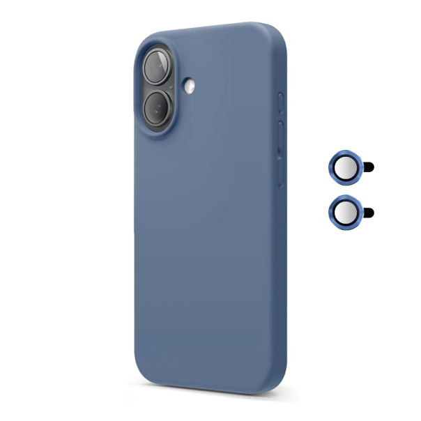 Maska za iPhone 16 Magnetic Lens tamno plava - 614270