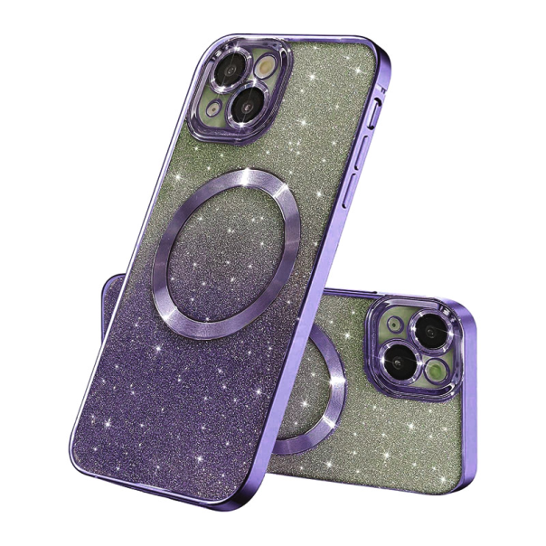 Maska za iPhone 14 Mag Case Electroplated ljubičasta - 602150