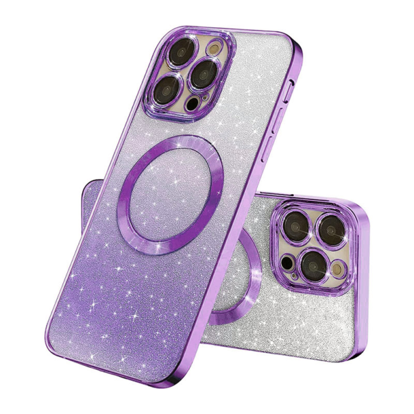 Maska za iPhone 14 Pro Max Mag Case Electroplated ljubičasta - 603272