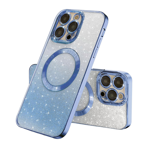 Maska za iPhone 15 Pro Max Mag Case Electroplated plava - 603282