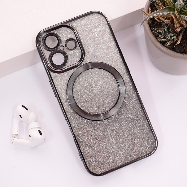 Maska za iPhone 16 Mag Case Electroplated crna - 614048