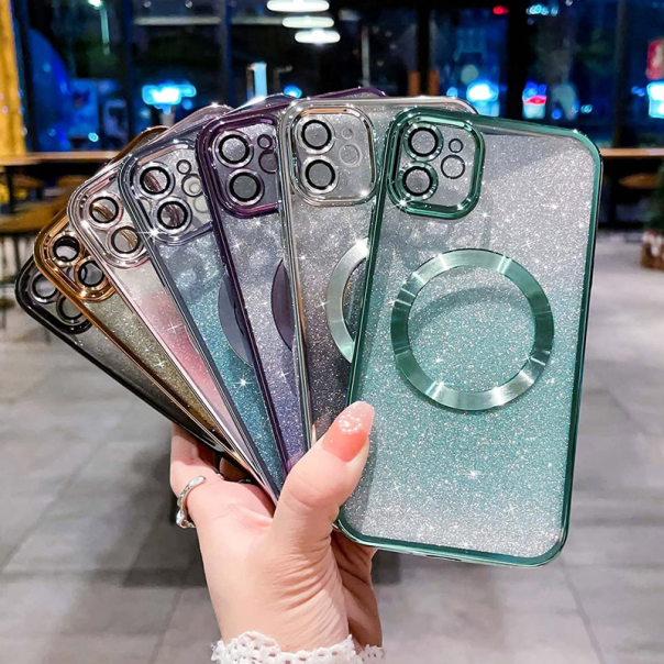 Maska za iPhone 16 Pro Mag Case Electroplated ljubičasta - 614052