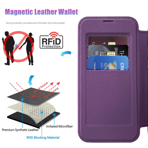 Maska za iPhone 14 na preklop Coral Mag Case Book plava - 600537