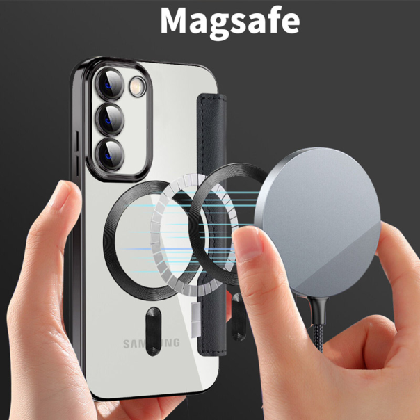 Maska za Samsung S24/ S921B/ S25/ S931B crna na preklop Coral Mag Case Book - 607733