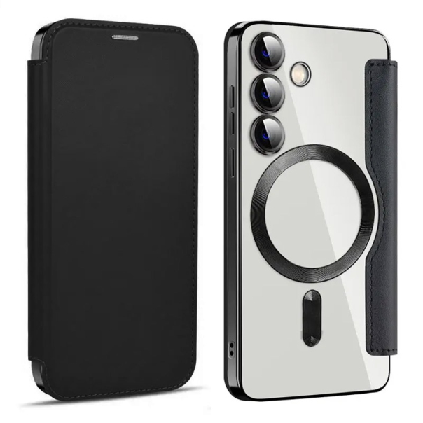 Maska za Samsung S24/ S921B/ S25/ S931B crna na preklop Coral Mag Case Book - 607733