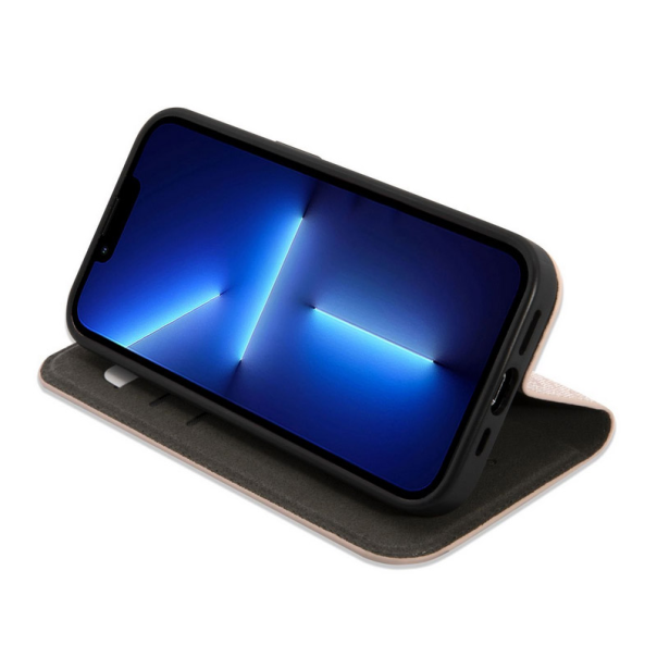 Maska za iPhone 14 Pro Max na preklop Guess PC/ TPU 4G Metal Camera Outline Book Pink - GUBKP14XHG4SHP