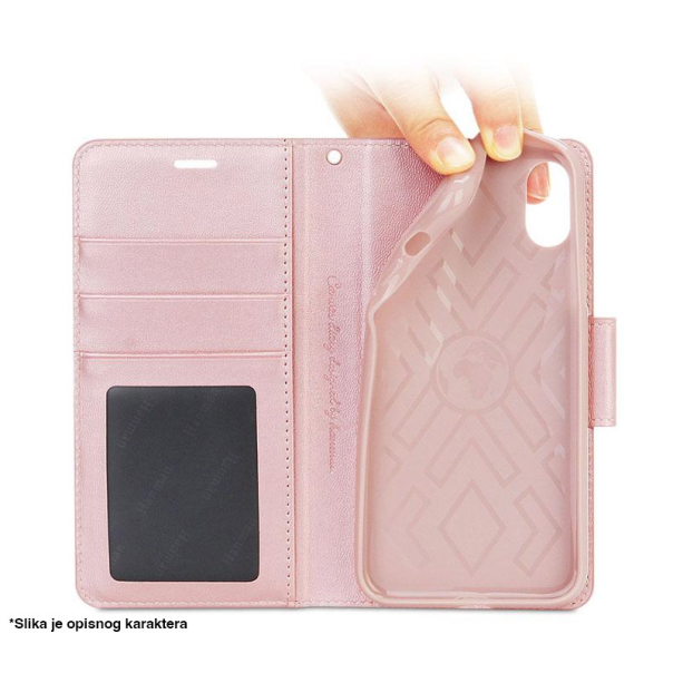 Maska za Huawei Nova 12 na preklop Hanman Mill roze - 611601