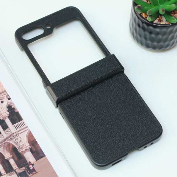 Maska za Samsung Galaxy Z Flip 5 na preklop Hanman Mill crna - 603131