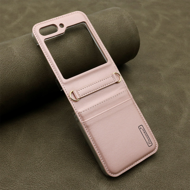 Maska za Samsung Galaxy Z Flip 5 na preklop Hanman Mill roze - 603132