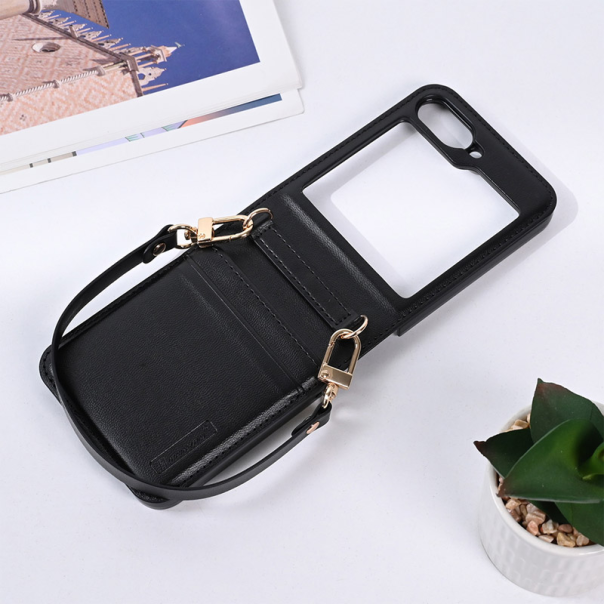 Maska za Samsung Galaxy Z Flip 6/ F741B na preklop Hanman Mill crna - 613217