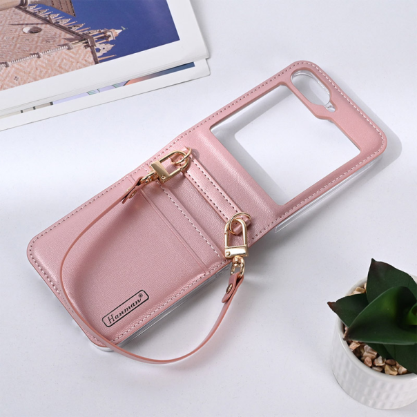 Maska za Samsung Galaxy Z Flip 6/ F741B na preklop Hanman Mill roze - 613584