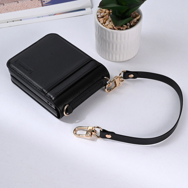 Maska za Samsung Galaxy Z Flip 7 na preklop Hanman Mill crna - 618343