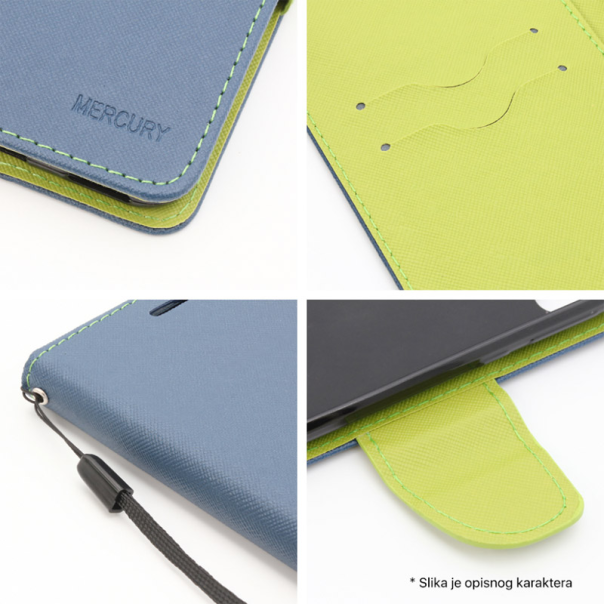 Maska za Xiaomi Redmi A3 (2024) na preklop Mercury crna - 610112