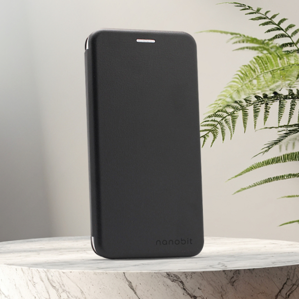 Maska za Xiaomi Redmi A5 4G (2025) (173 mm) na preklop Nanobit Coral Book crna - 621055