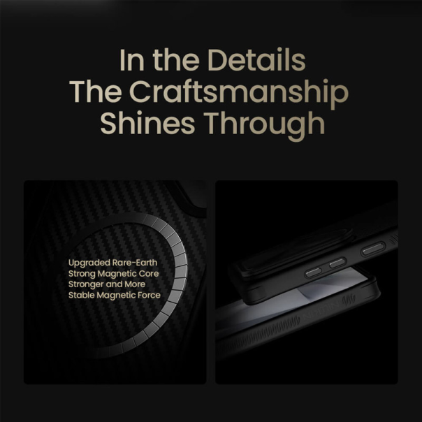 Maska za Samsung S25 Ultra/ S938B Nillkin CarboProp Magnetic crna (sa otvorom za kameru) - 615748