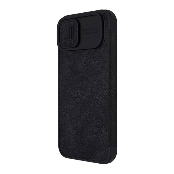 Maska za iPhone 14 Plus na preklop Nillkin Qin Pro crna - 203019