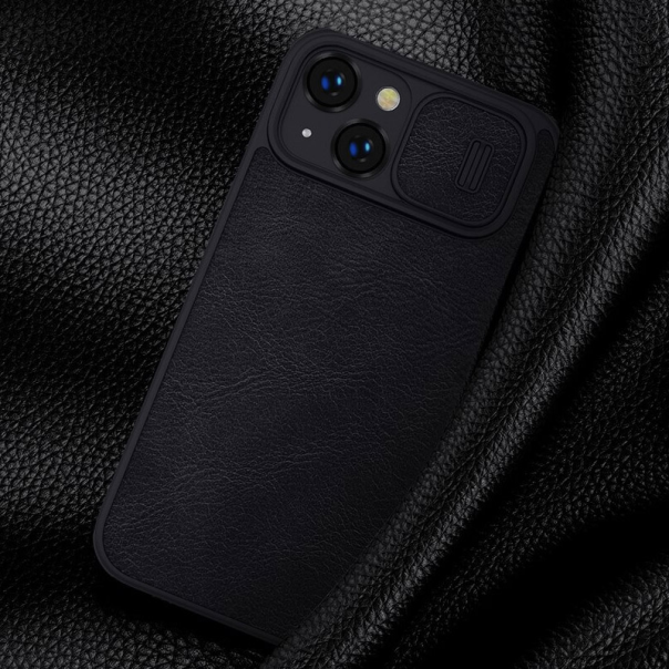 Maska za iPhone 14 Plus na preklop Nillkin Qin Pro crvena - 203020