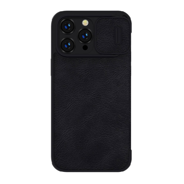 Maska za iPhone 14 Pro Max na preklop Nillkin Qin Pro crna - 057432