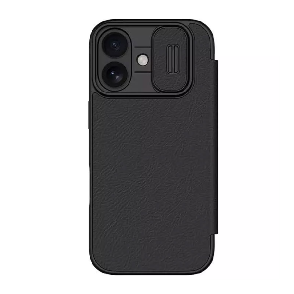 Maska za iPhone 17 na preklop Nillkin Qin Pro crna - 620483