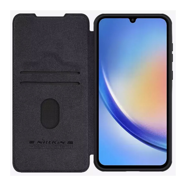 Maska za Samsung A35 5G/ A356B na preklop Nillkin Qin Pro crna - 608952