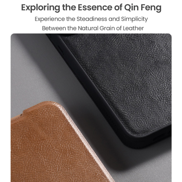 Maska za Samsung A56 5G/ A566B na preklop Nillkin Qin Pro crna - 616143