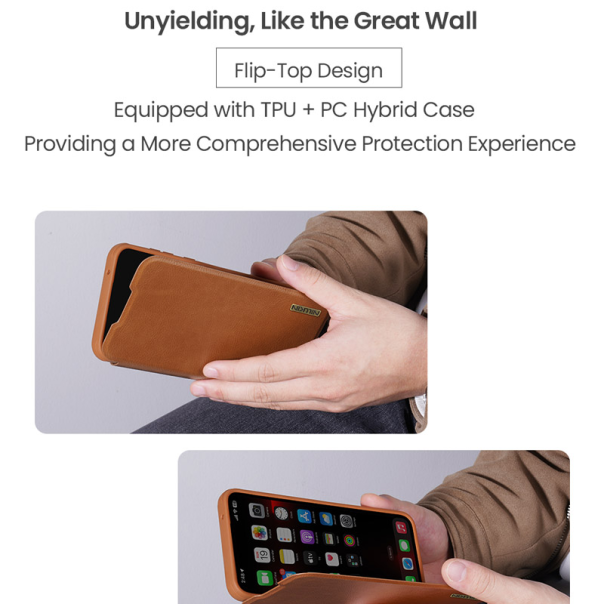 Maska za Samsung A56 5G/ A566B na preklop Nillkin Qin Pro crna - 616143