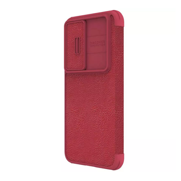 Maska za Samsung S23 Plus/ S916B na preklop Nillkin Qin Pro crvena - 058991